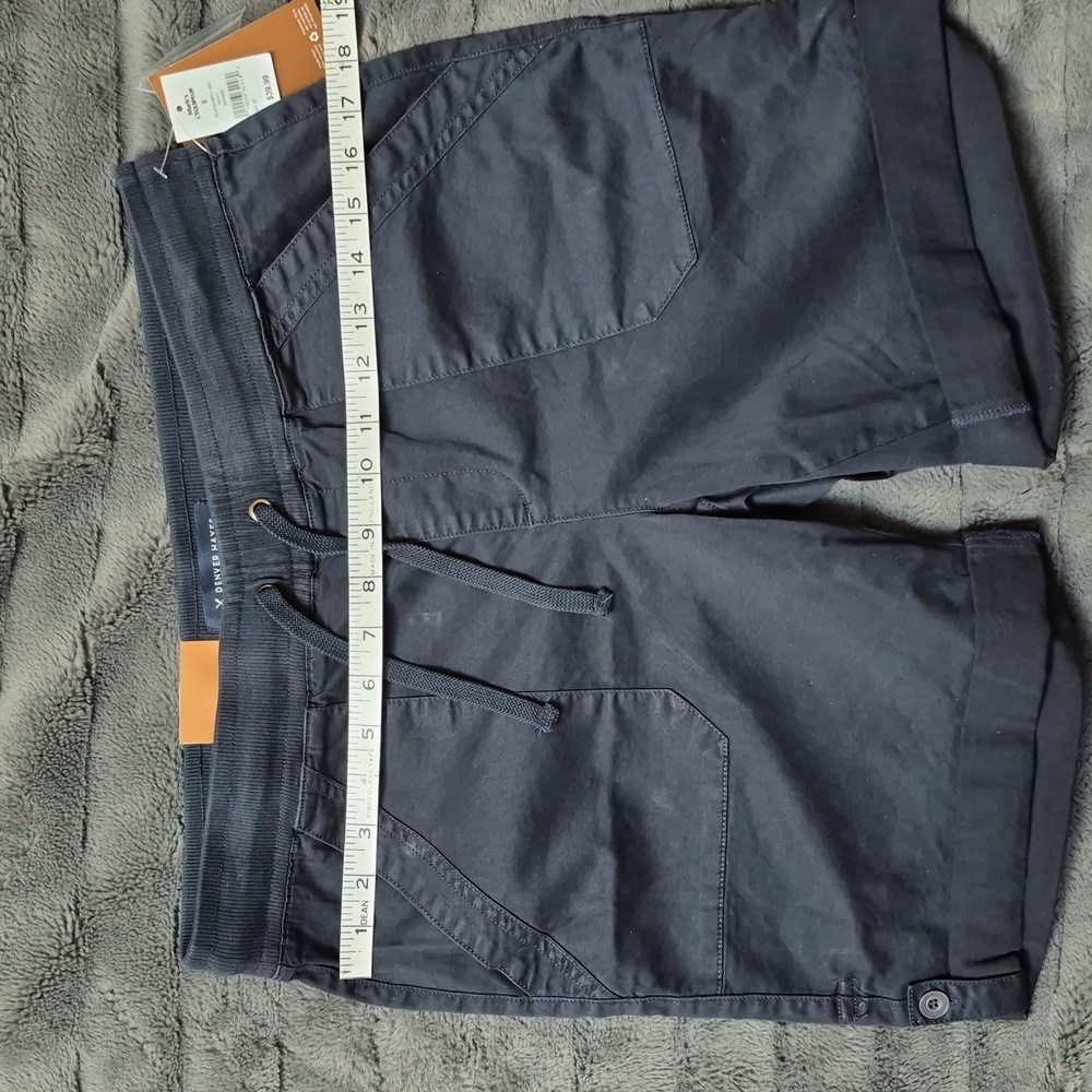 Denver Hayes Navy Mid-rise Bermuda Shorts In Size 8, New With Tags - Picture 9 of 11